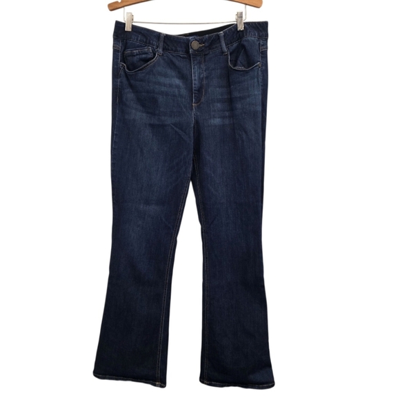 Democracy AB Solution Bootcut Jeans B1221F9EA Medium Wash Women's Blue Size 16 - Picture 1 of 16